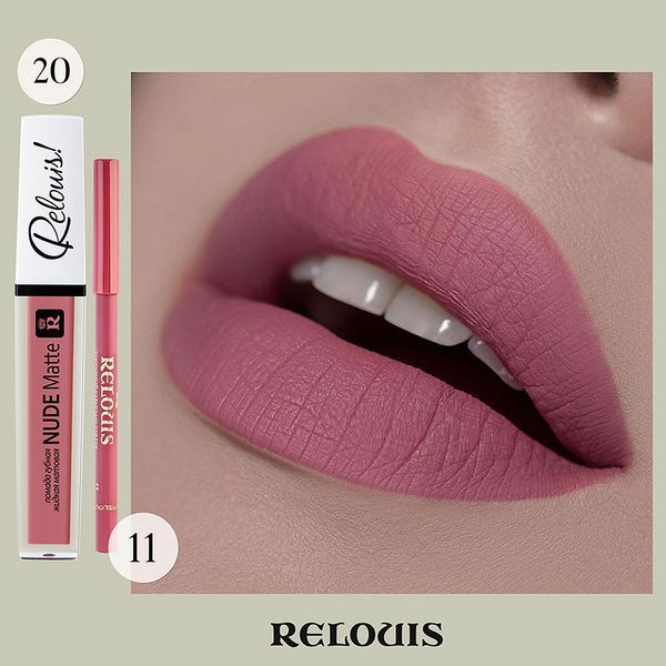 Помада губная жидкая матовая Nude Matte Complimenti Relouis 4,5г тон 20 Све 2288072 фото 1