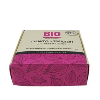 Шампунь твердый для объема волос питахайя и протеины пшеницы BioZone/Биозон