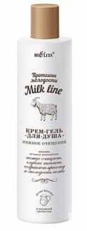 Крем-гель для душа Нежное Очищение Milk Line Белита 400 мл Белита СП ООО