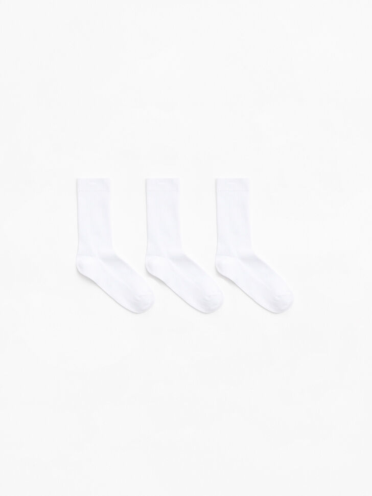 Набор из 3 пар носков для женщин (белый, 23-25) sela