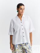 Рубашка льняная с коротким рукавом (50) Lalis