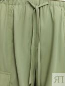 Короткие шорты карго на резинке с кулиской zolla