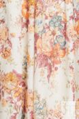 Платье Zimmermann Cutout Floral-print Linen Midi, кремовый/мультиколор