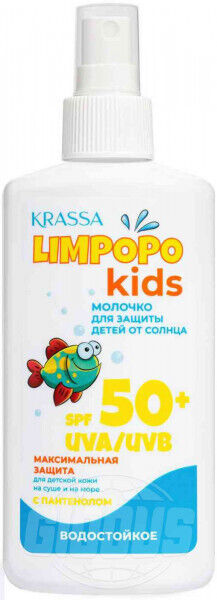 Красса Лимпопо молочко солнцезащитное д/детей спф 50+ 150мл Биокон