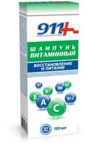 911 Шампунь витаминный д/волос восстанавливающий 150мл Твинс Тэк