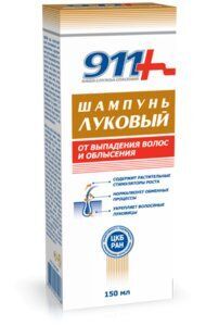 911 Шампунь луковый от выпадения волос/облысения 150мл Твинс Тэк