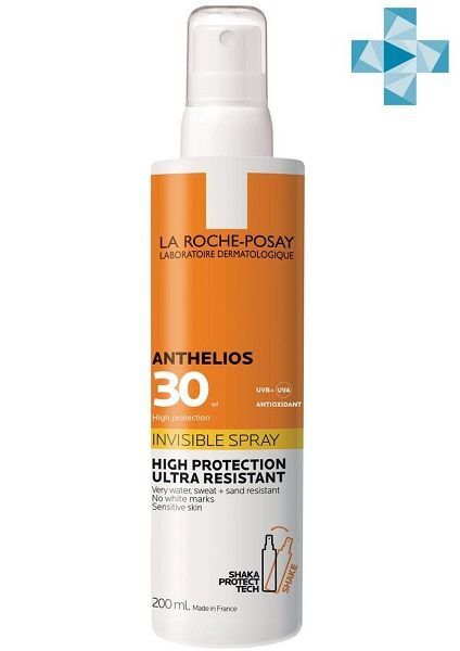 Спрей солнцезащитный для лица и тела невидимый SPF30 Anthelios La Roche Pos 2251690 фото 1