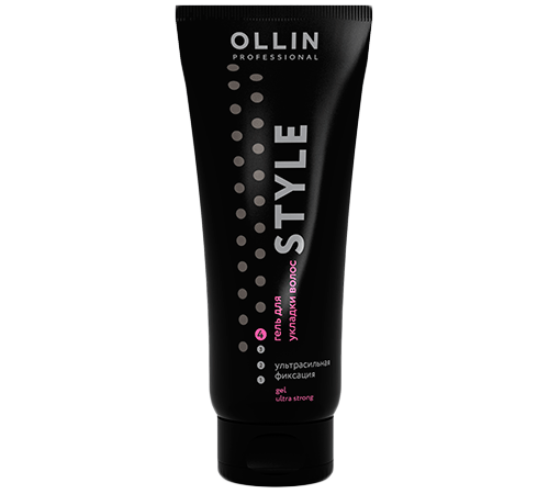 Гель для укладки волос ультрасильной фиксации Gel Ultra Strong Ollin Style