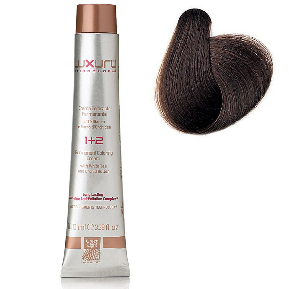 Стойкая крем-краска Темный кофе 4.88 Luxury Hair Color Dark Coffee 4.88 550112 фото 1