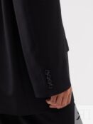 Однобортный пиджак juylie из парусины Acne Studios, черный
