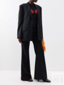 Пиджак jarida с острыми лацканами Acne Studios, черный
