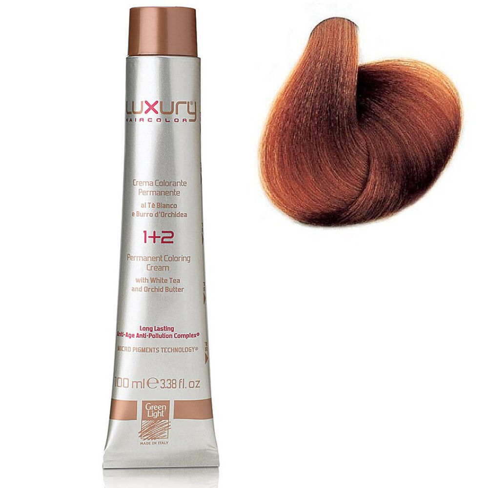 Стойкая крем-краска Медный блондин 7.4 Luxury Hair Color Copper Blond 7.4 550031 фото 1