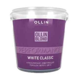 Классический осветляющий порошок белого цвета White Blond Powder Ollin Blon