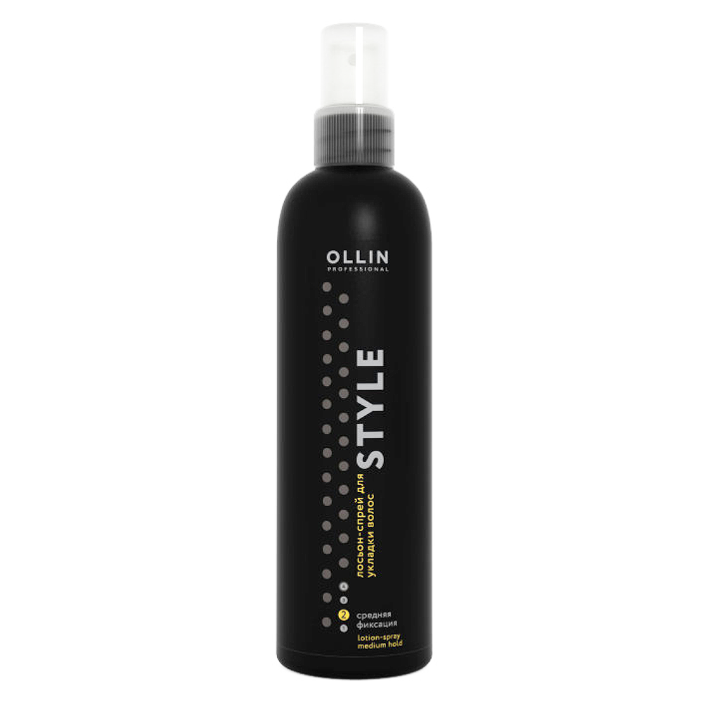 Лосьон-спрей для укладки волос средней фиксации Lotion-Spray Medium Ollin S