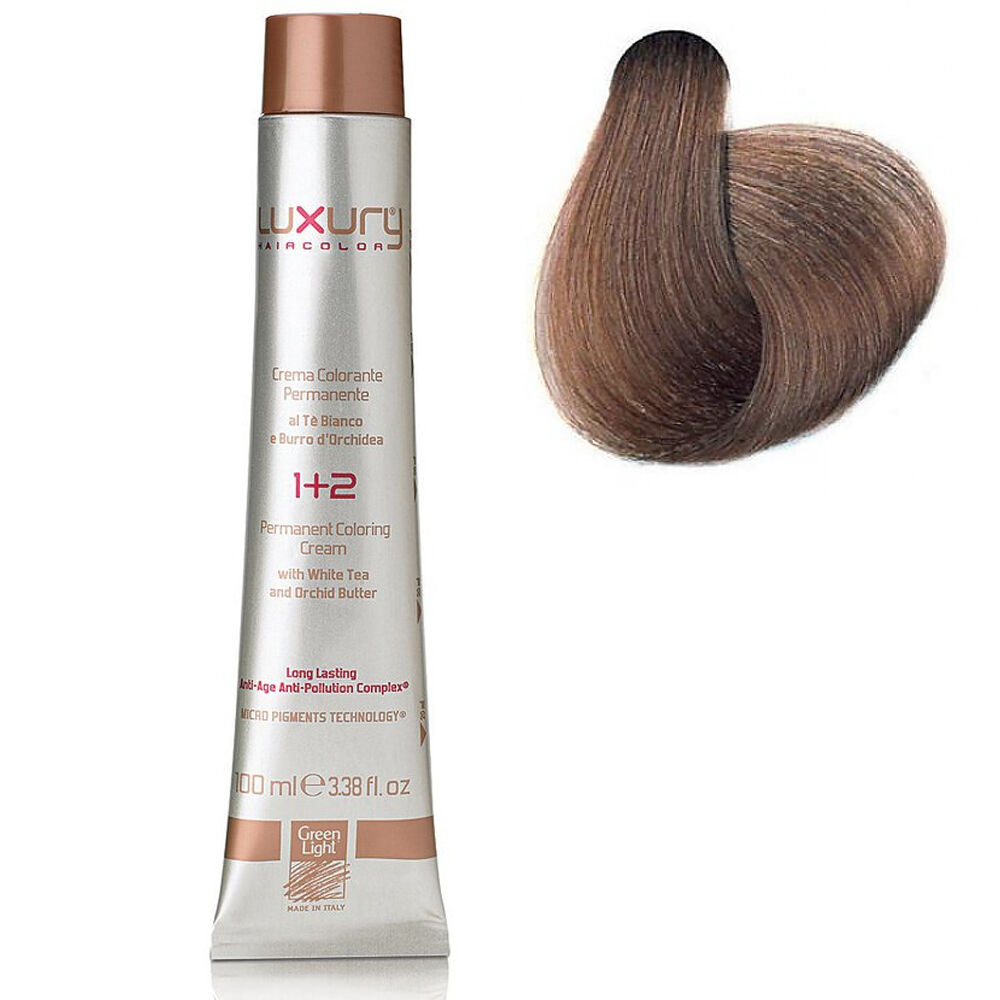 Стойкая крем-краска Бежевый блондин 7.32 Luxury Hair Color Beige Blond 7.32 550066 фото 1