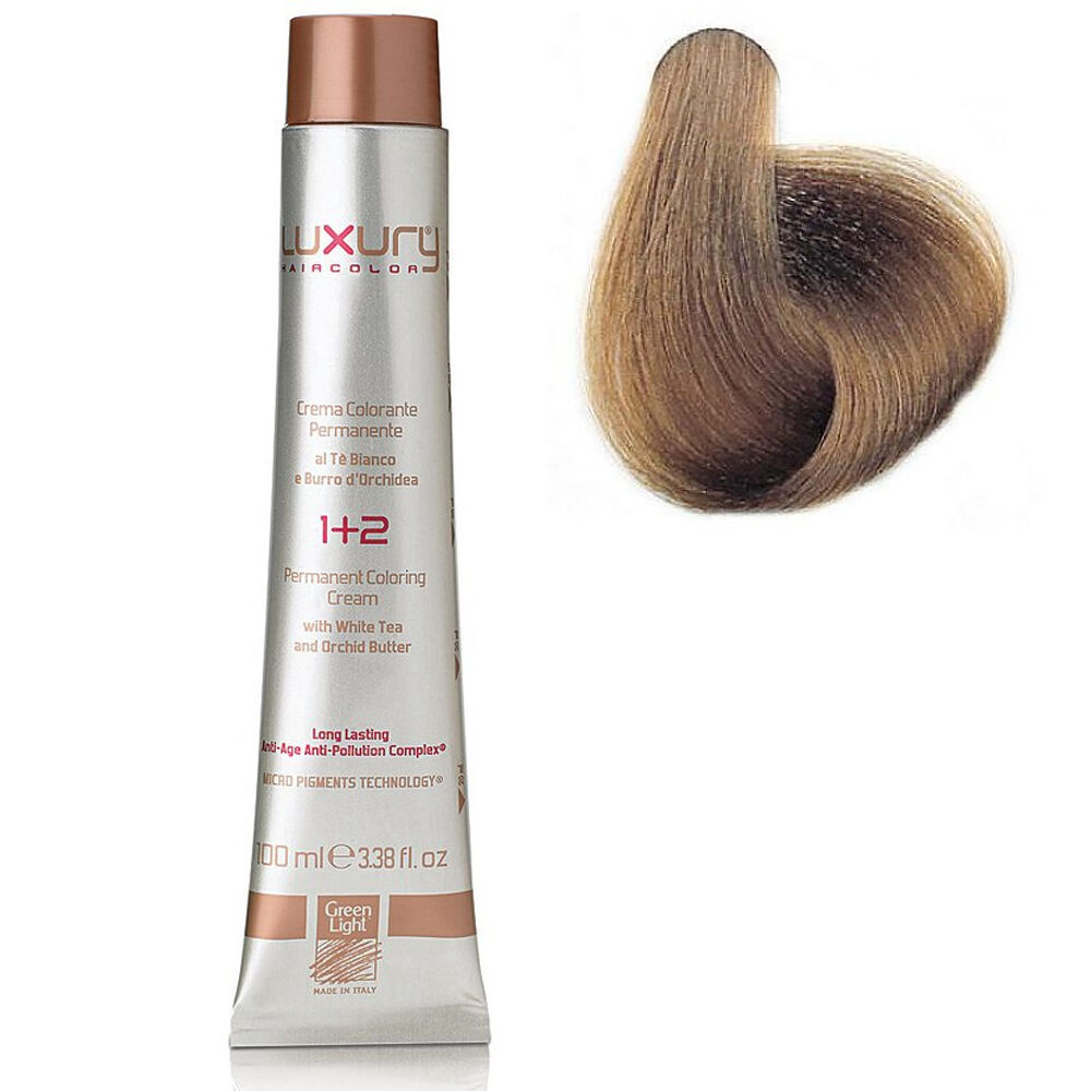 Стойкая крем-краска Чистый блондин 7.03 Luxury Hair Color Pure Blond 7.03 550011 фото 1