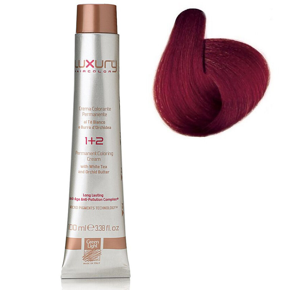 Стойкая крем-краска Темный красный блондин 6.6 Luxury Hair Color Red Dark B 550043 фото 1