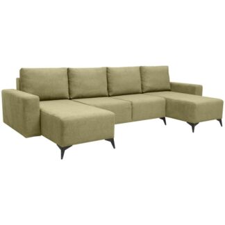 Диван Комфорт-S Комфорт-S ОЛИВИЯ ПДУ Melange khaki зеленый