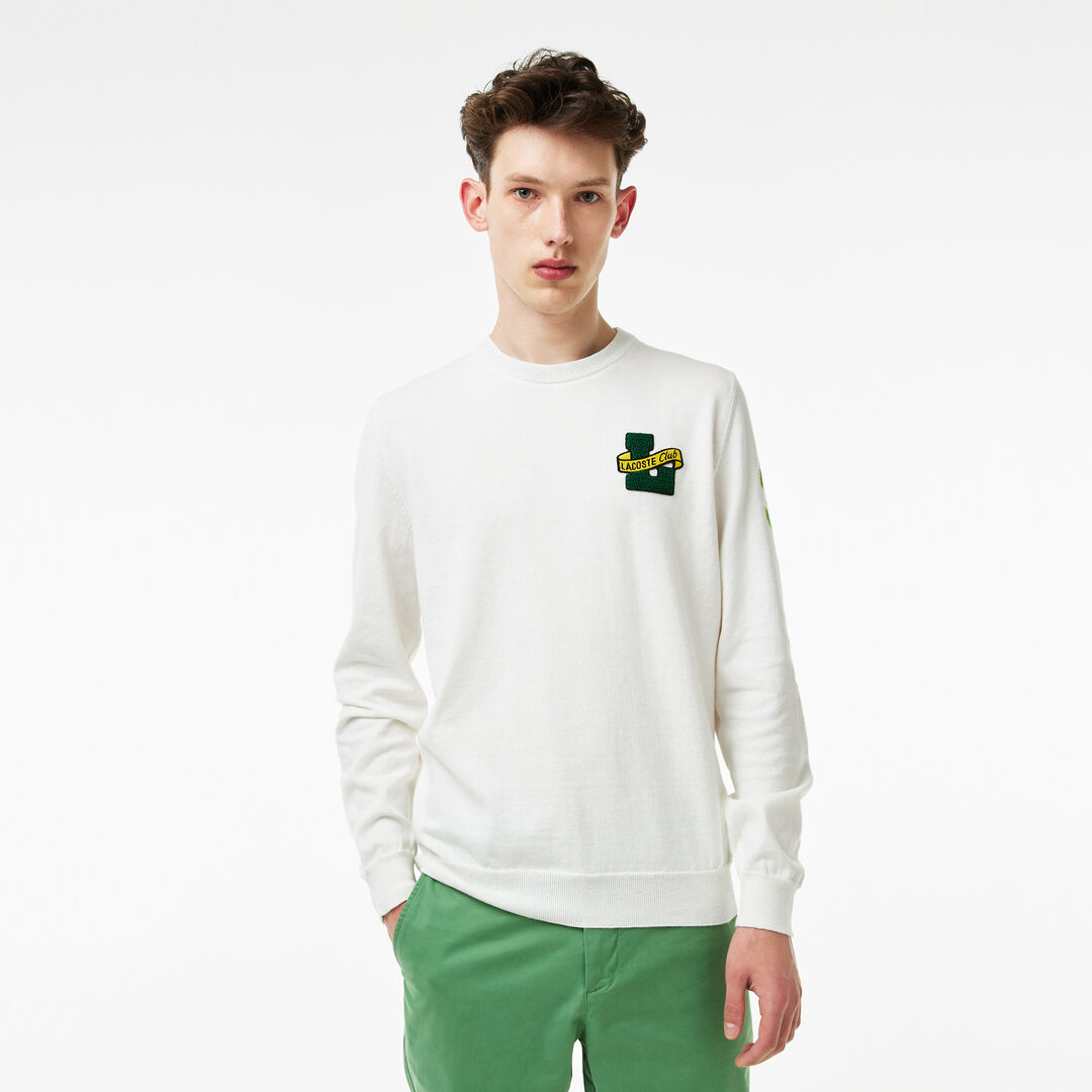 Мужской свитер Lacoste с круглым вырезом фото 1