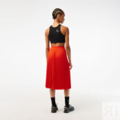 Женская струящаяся плиссированная юбка с эластичной талией Lacoste