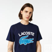 Мужская футболка Lacoste Regular Fit XL с принтом фото 3