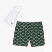 Мужские двухцветные плавки Lacoste с монограммой фото 5
