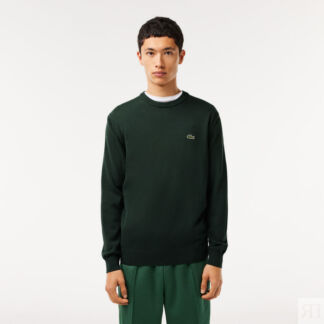 Мужской свитер Lacoste с круглым вырезом из органического хлопка