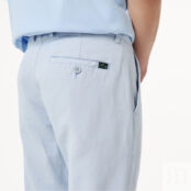Мужские брюки Lacoste из смеси хлопка и льна фото 4