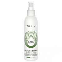 Ollin Care Restore Serum With Flax Seeds - Сыворотка восстанавливающая