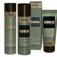Набор Genwood shave (шампунь 250 мл + масло 100 мл + лосьон) Estel