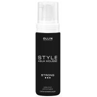 Ollin Style Aqua Mousse Strong - Аква мусс для укладки сильной фиксации 150