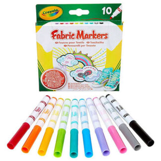 CRAYOLA Фломастеры для ткани Fabric Markers 10.0