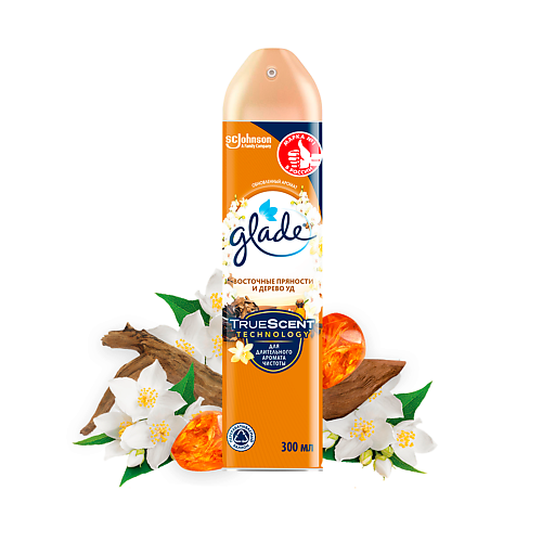 GLADE Аэрозоль Восточные пряности и Дерево уд 300.0 MPL220605 фото 1