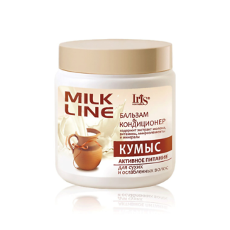 IRIS COSMETIC Бальзам-кондиционер  MILK LINE Кумыс активное питание 500.0