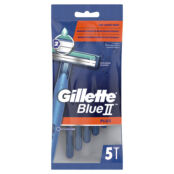 GILLETTE Одноразовые мужские бритвы с 2 лезвиями, фиксированная головка Blu