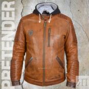 Кожаная куртка мужская Adrenaline в стиле мотоциклетной тематики
