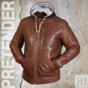 Кожаная куртка мужская Avenger рыже-коричневая