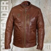 Кожаная куртка мужская Avenger рыже-коричневая
