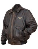 Кожаная куртка мужская Phoenix Vintage винтажная бордово-коричневая