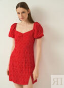 Платье из вискозы, Красный O`Stin