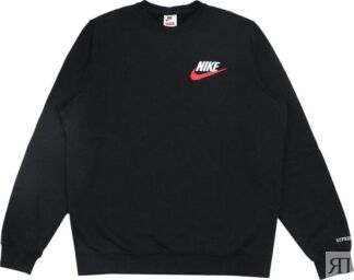 Толстовка Supreme x Nike Crewneck 'Black', черный