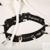 Толстовка Supreme Studded Collars Hooded Sweatshirt 'White', белый FW20SW75 WHITE | White фото 2