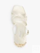 Атласные босоножки на высоком каблуке Dune Bridal Collection Marry, цвет сл