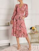 Платье миди с цветочным принтом Jolie Moi Eileen, розовый