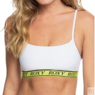 Топ бикини Roxy Sisters Sporty Bralette, белый