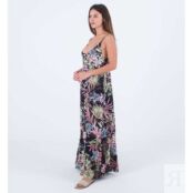 Платье Hurley Summer Palm Ruffle Maxi, черный 139790301 | Black фото 3