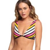 Топ бикини Roxy Pop Surf Elongated Triangle, разноцветный 137200457 | Multicolor фото 3