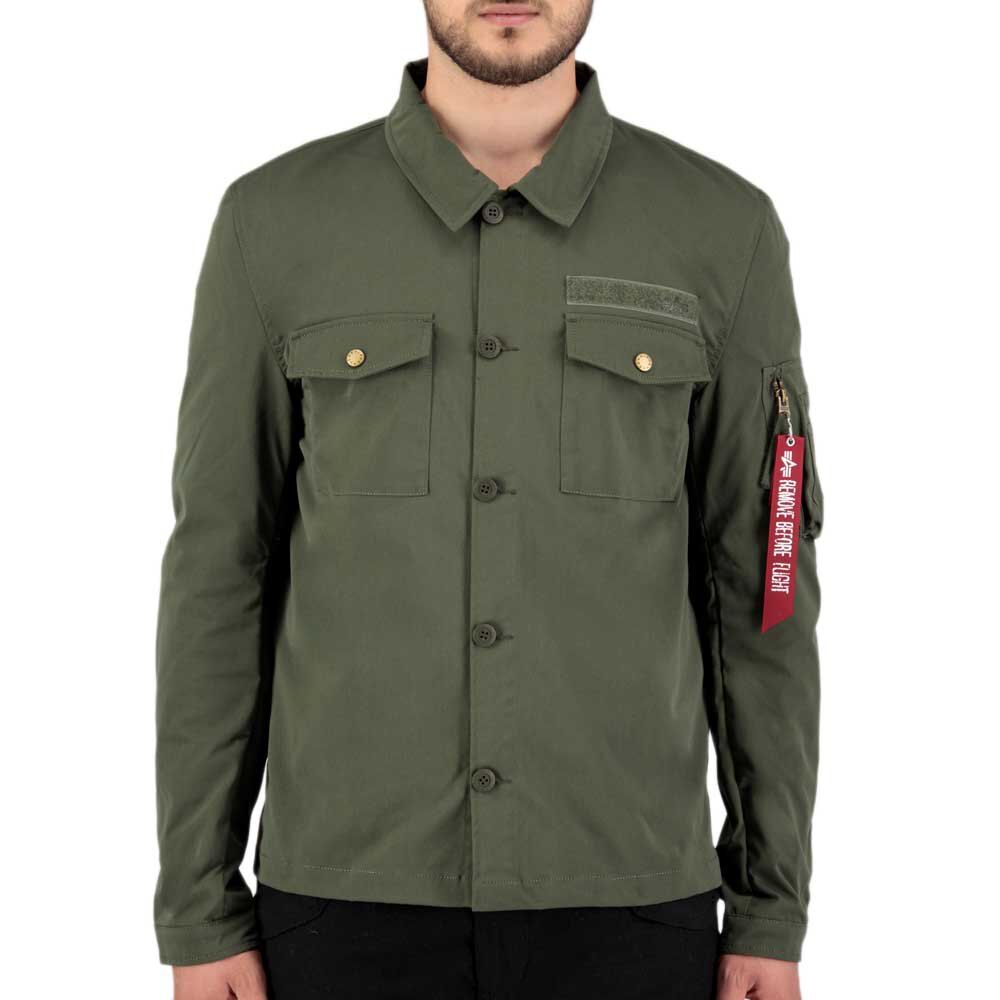 Рубашка Alpha Industries 108123, зеленый 138946974 | Green фото 1