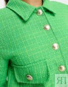 Зеленый твидовый пиджак на пуговицах Only Petite