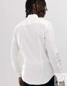 Белая узкая эластичная рубашка Tommy Jeans